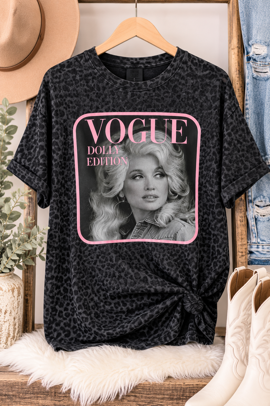 Holy Cowgirl - 💕Dolly After Dark Cheetah Tee 💕